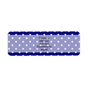 Motif de point de polka de bleu marine