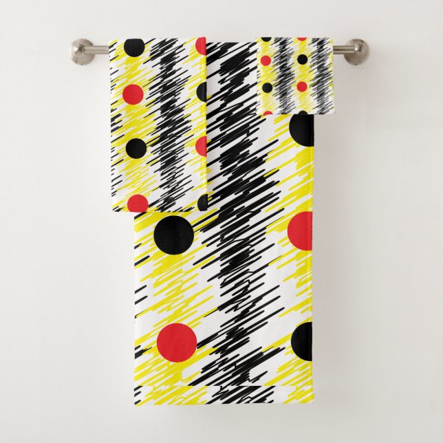 Motif de point de Polka Scribble Abstrait (En situation)