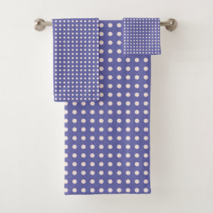 Motif de point de Polka violet et blanc  