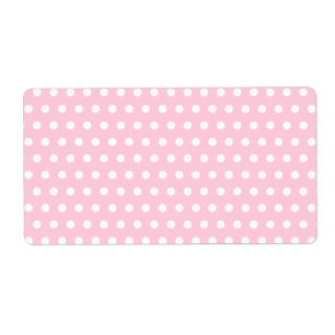 Motif de point rose et blanc de polka. Tacheté