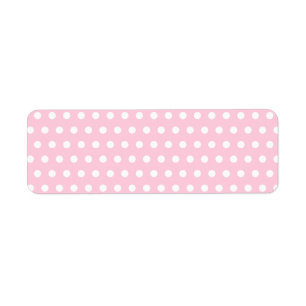 Motif de point rose et blanc de polka. Tacheté