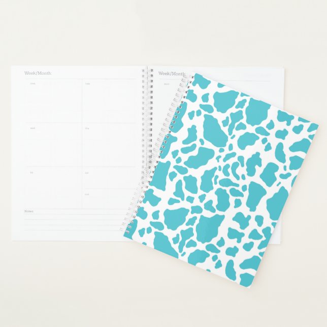 Motif de Poster de animal de points de vache bleu  (Devant avec enveloppe)