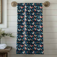 Motif de poulet de Noël