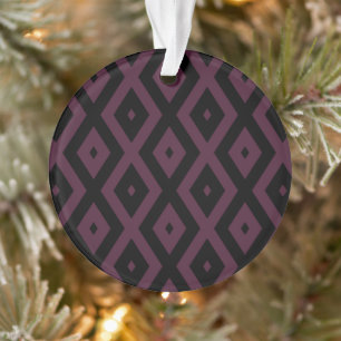 Motif de prune et de diamant noir