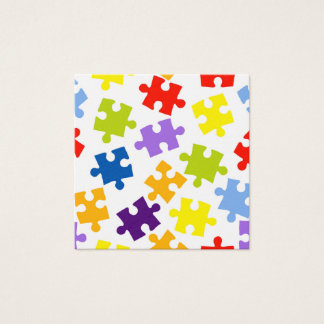 Motif de puzzle coloré