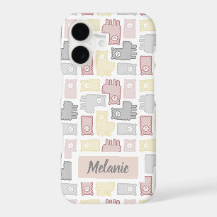 Motif de puzzle personnalisé Lama Mignon