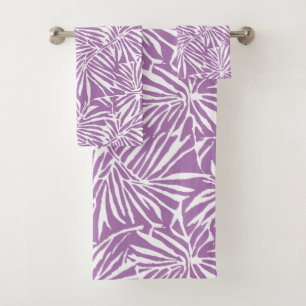 Motif de répétition Pale Purple Tropical Leaf