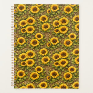Motif de répétition sans couture de tournesol enso