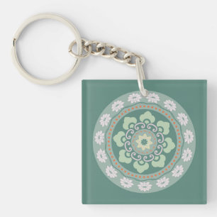 motif de rosette verte traditionnel chinois