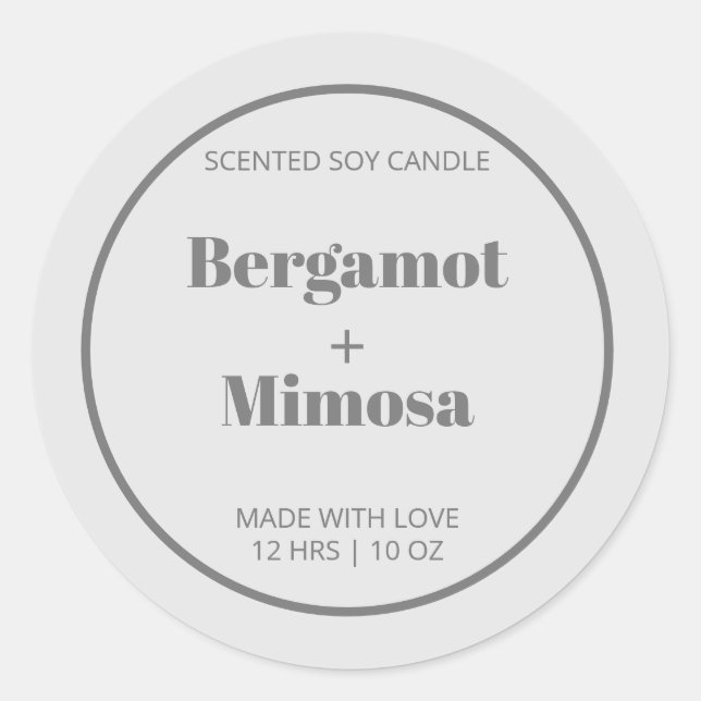 Motif de savon personnalisable Étiquette moderne (Devant)