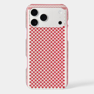 Motif de Shemagh Keffiyeh rouge et blanc