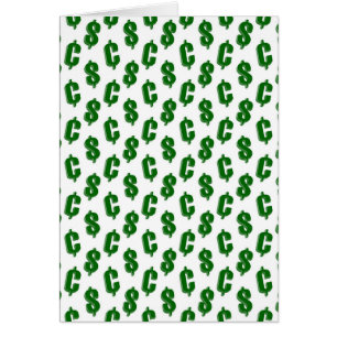 Motif de signes du dollar et de cent