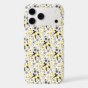 Motif de silhouette de football jaune noir mignon