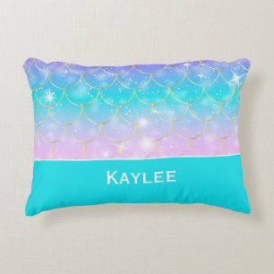 Motif de sirène, Coussin d'accents monogramme pers