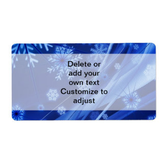 Motif de snowflake numérique bleu