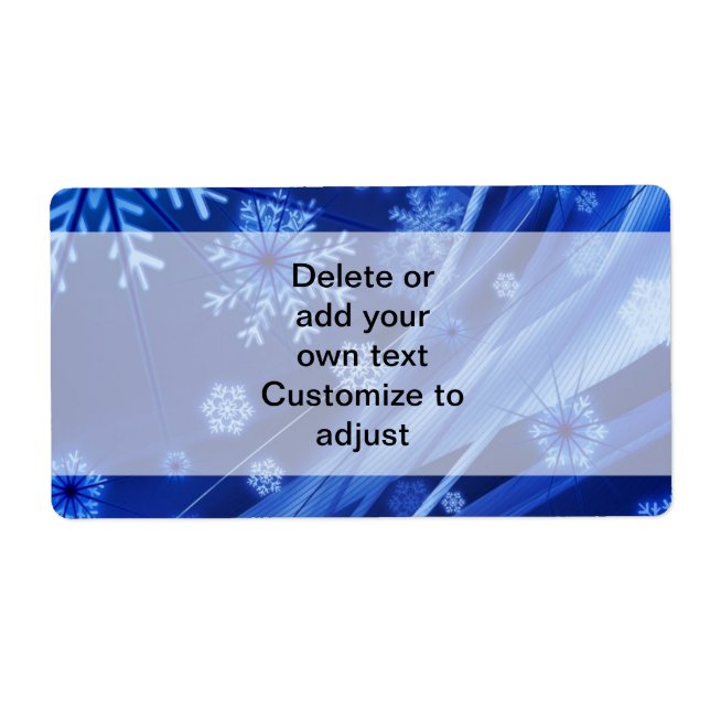 Motif de snowflake numérique bleu (Devant)