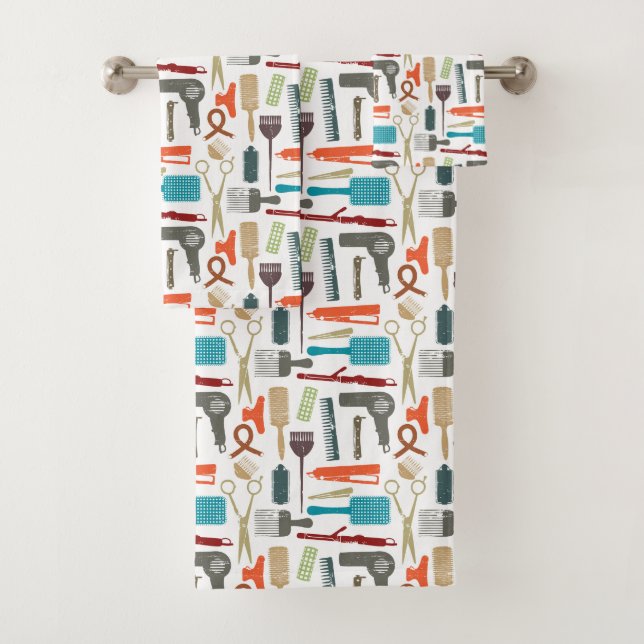 Motif de soins capillaires (En situation)