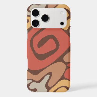 Motif de spirale chaude en cuivré et brun clair