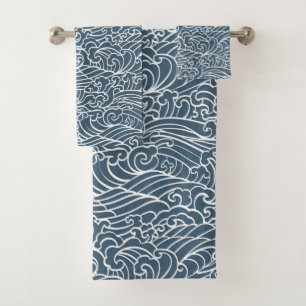 Motif de style Wave japonais