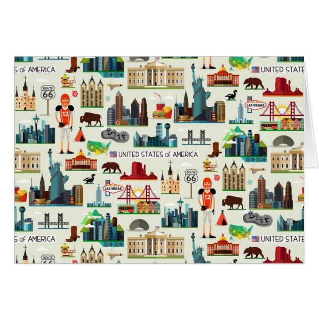 Motif de symboles des Etats-Unis (Devant horizontal)