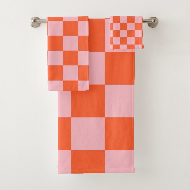 Motif de tableau de bord orange et rose (En situation)