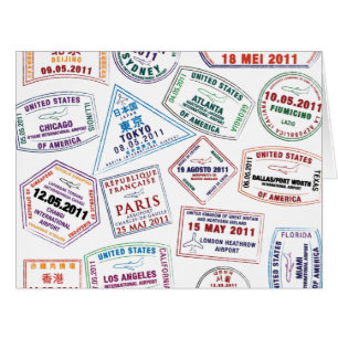 Motif de tampon de passeport Imprimer