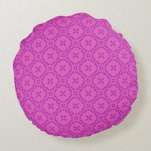 Motif de tapisserie galloise, Coussin rond rose ch