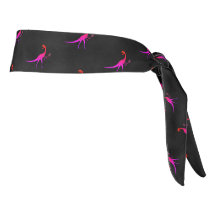 Motif de tennis de dinosaures rose et noir