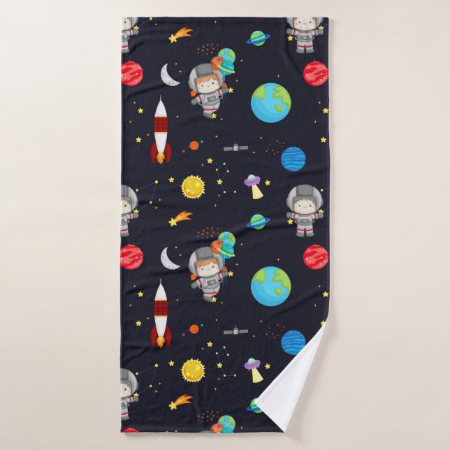 Motif de thème Espace Enfants (Serviette de bain)
