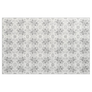 Motif de tissu d'émergence en noir et blanc