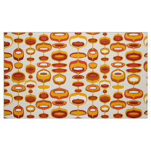 motif de tissu rétro-les années 70 des années 6