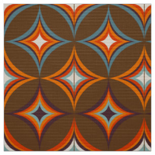 motif de tissu rétro mod 60 les années 70