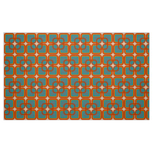 motif de tissu rétro mod 60 les années 70