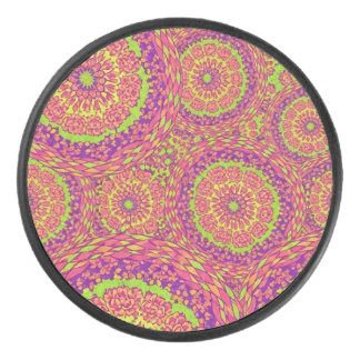 Motif de tourbillon de mandala néon psychédélique