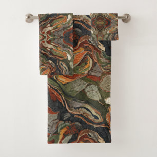 Motif de tourbillon de tons de terre abstraits