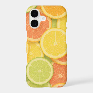 Motif de tranche de citron pastel coloré