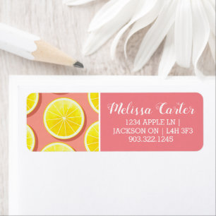 Motif de tranches de citron d'été