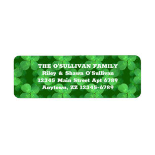 Motif de trèfle Lucky Green Botanical irlandais