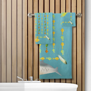 Motif de truite et de poissons d'amis