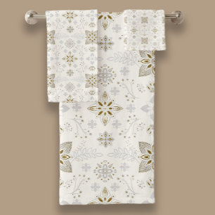 Motif de tuile dorée simple et élégant