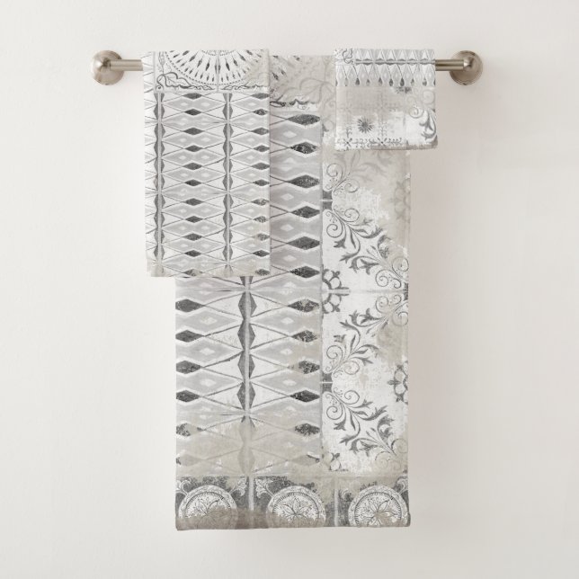 Motif de tuile mélangé par patchwork de ferme (En situation)