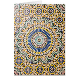 motif de tuiles géométriques, Maroc