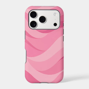 Motif de vagues abstraites rose tendre