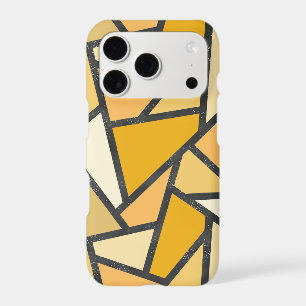 Motif de verre coloré nuances de jaune