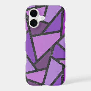 Motif de verre coloré nuances de pourpre