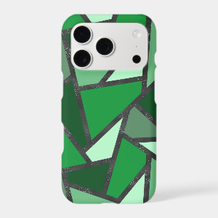 Motif de verre coloré nuances de vert