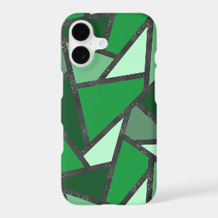 Motif de verre coloré nuances de vert