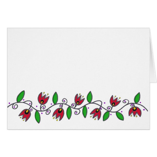 Motif de vigne - blanc (Devant Horizontal)