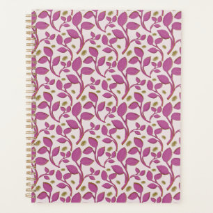 Motif de vigne botanique rose   Feuille florale él
