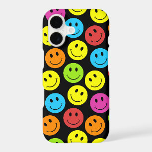 Motif de Visages Colorés Joyeux